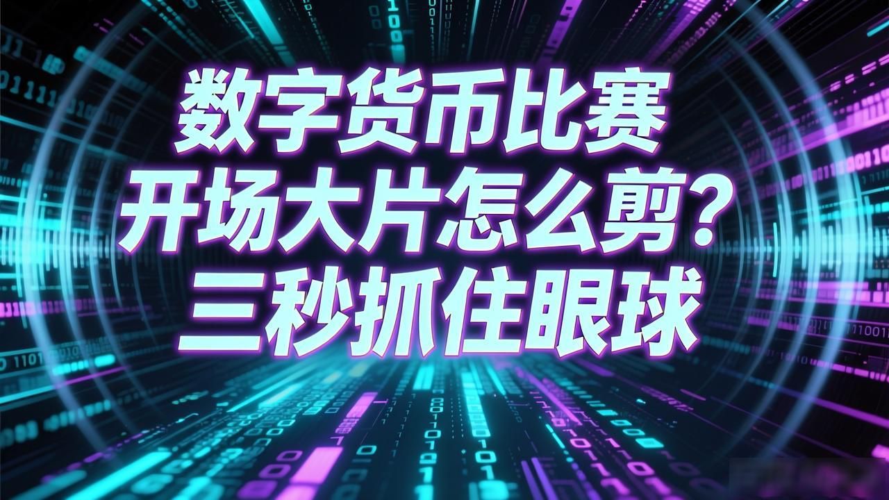 数字货币比赛开场大片怎么剪?三秒抓住眼球