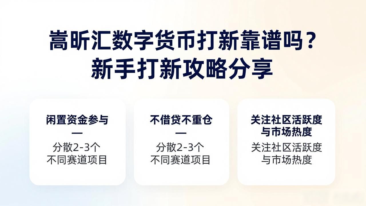 嵩昕汇数字货币打新靠谱吗?新手打新攻略分享