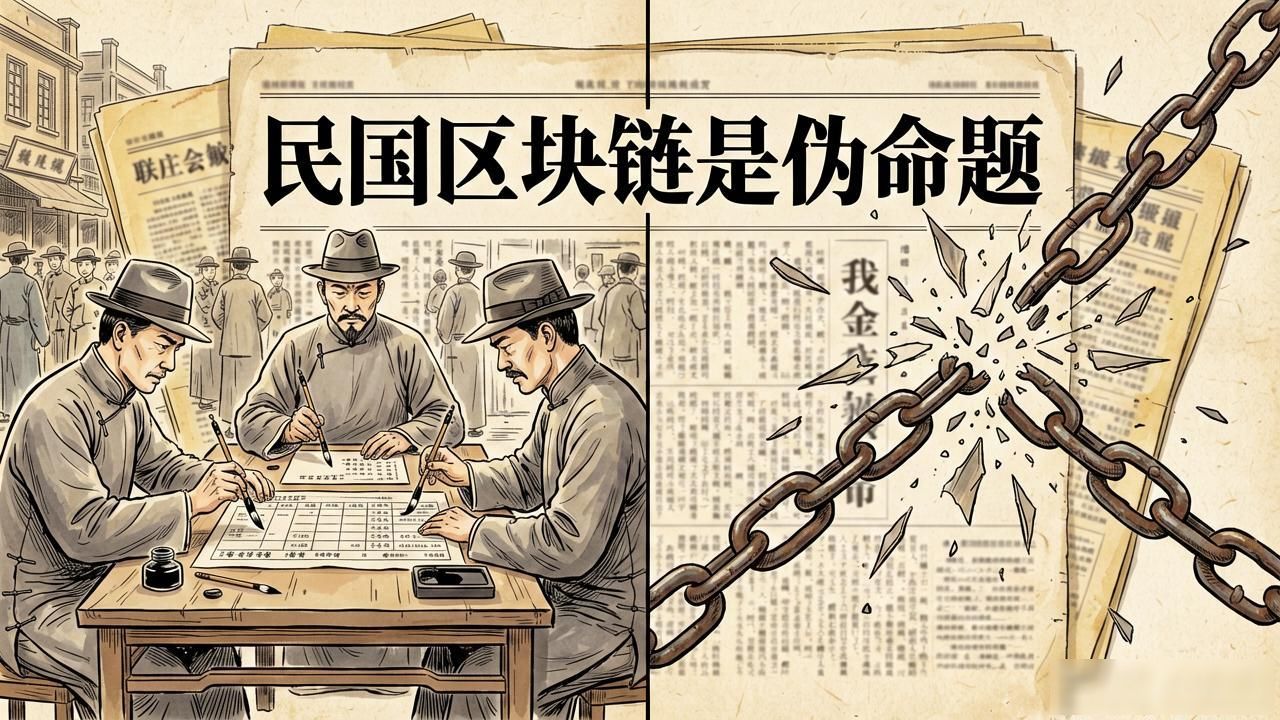 民国 blockchain 是伪命题:历史没有加密技术