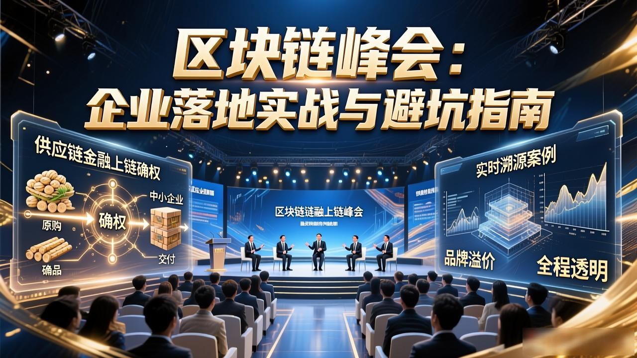 区块链峰会:企业落地实战与避坑指南