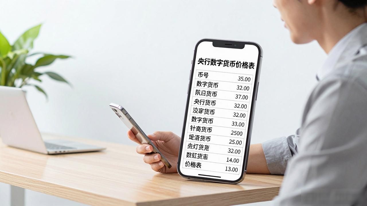 央行数字货币价格表:普通人该怎么看懂?