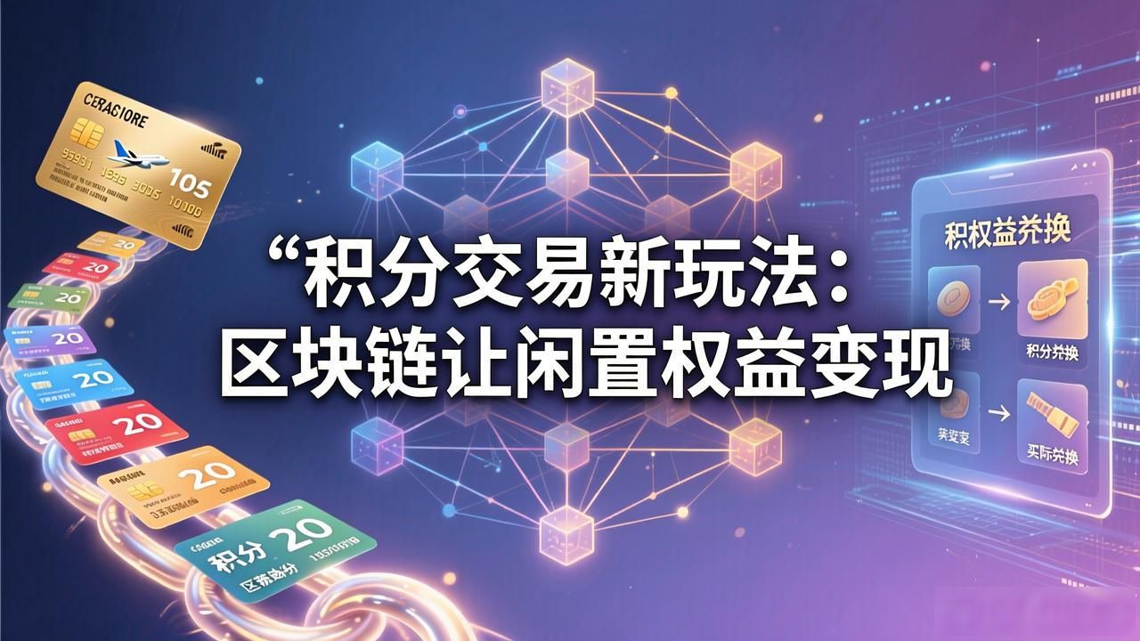 积分交易新玩法:区块链让闲置权益变现