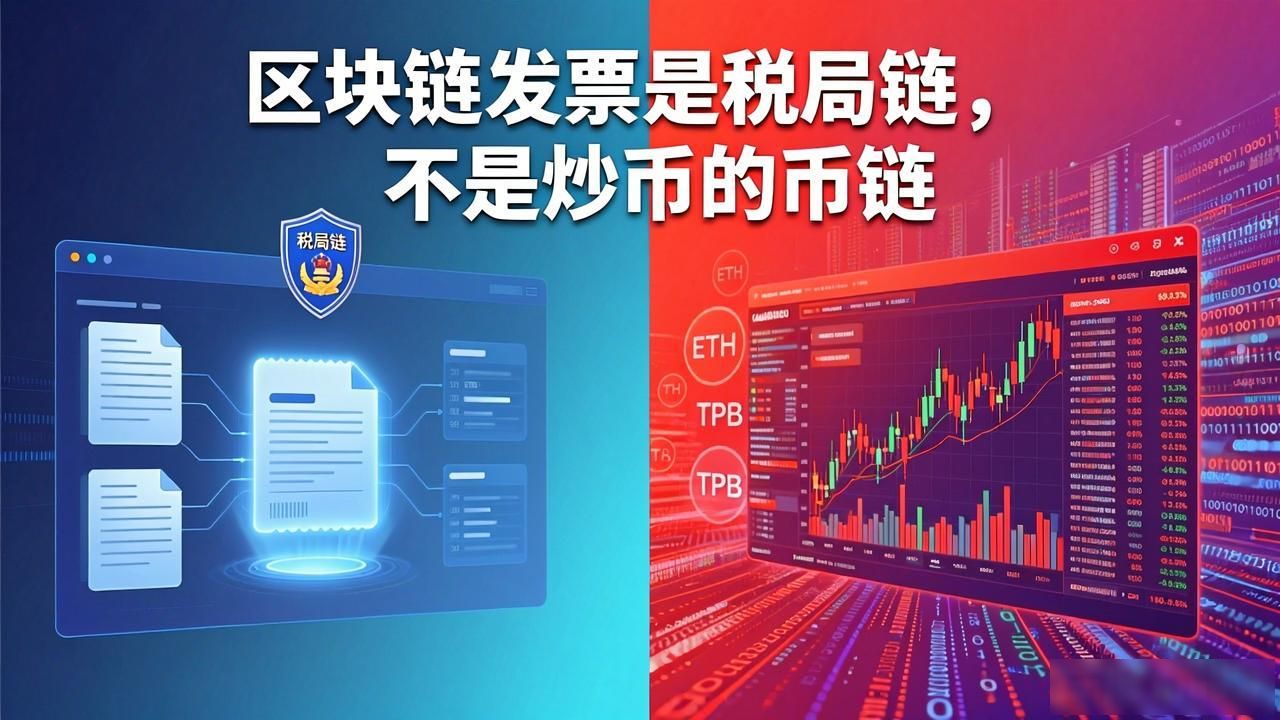 区块链发票是税局链,不是炒币的币链
