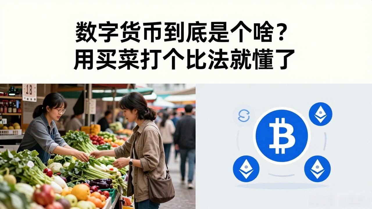 数字货币到底是个啥?用买菜打个比方就懂了