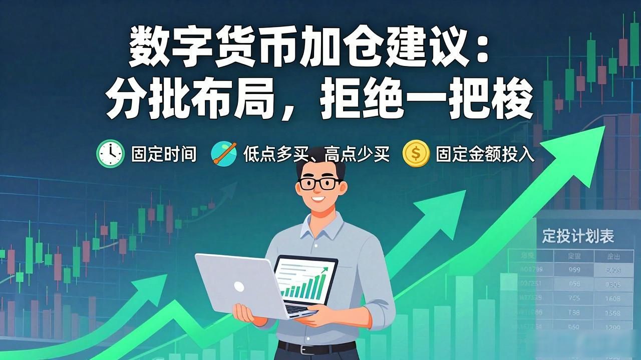 数字货币加仓建议:分批布局,拒绝一把梭