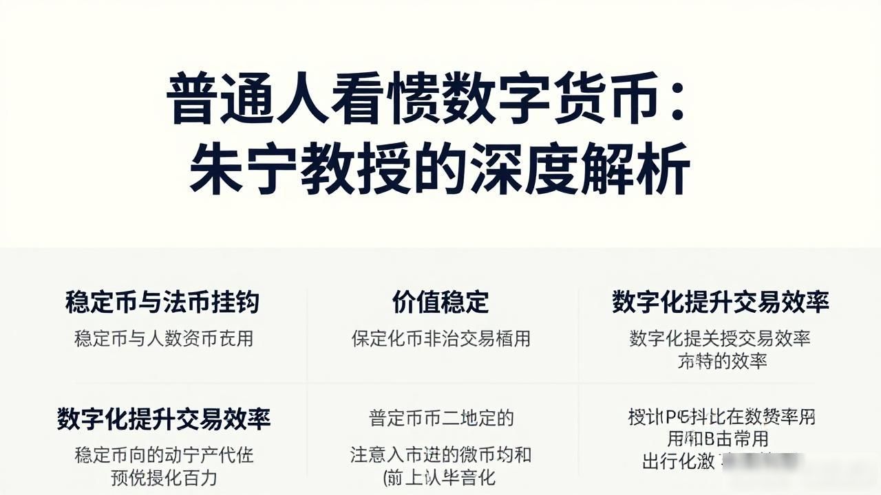 普通人看懂数字货币:朱宁教授的深度解析