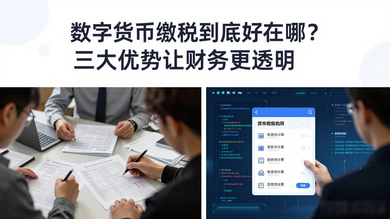 数字货币缴税到底好在哪?三大优势让财务更透明