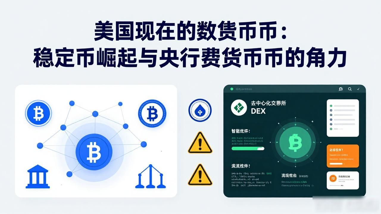 美国现在的数字货币:稳定币崛起与央行数字货币的角力