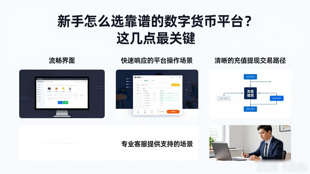 新手怎么选靠谱的数字货币平台?这几点最关键