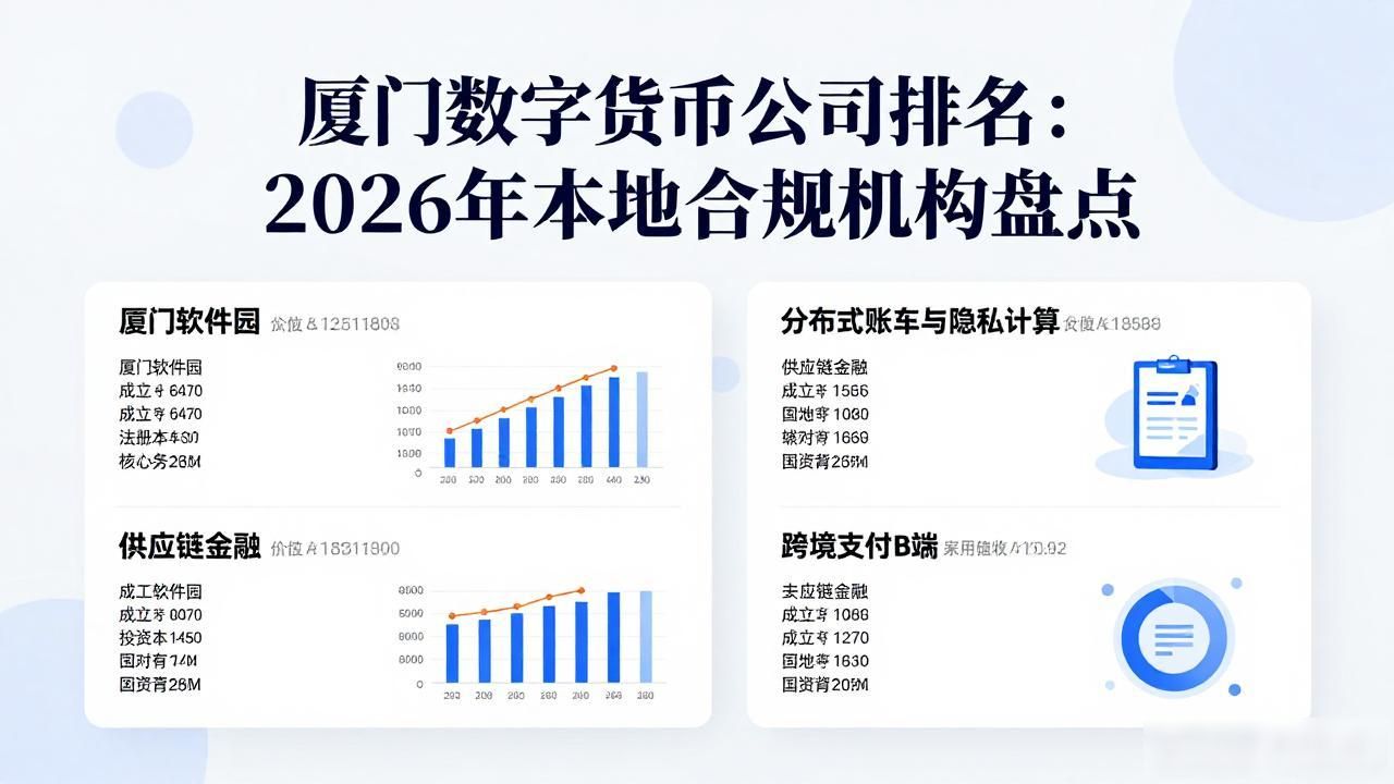 厦门数字货币公司排名:2026年本地合规机构盘点