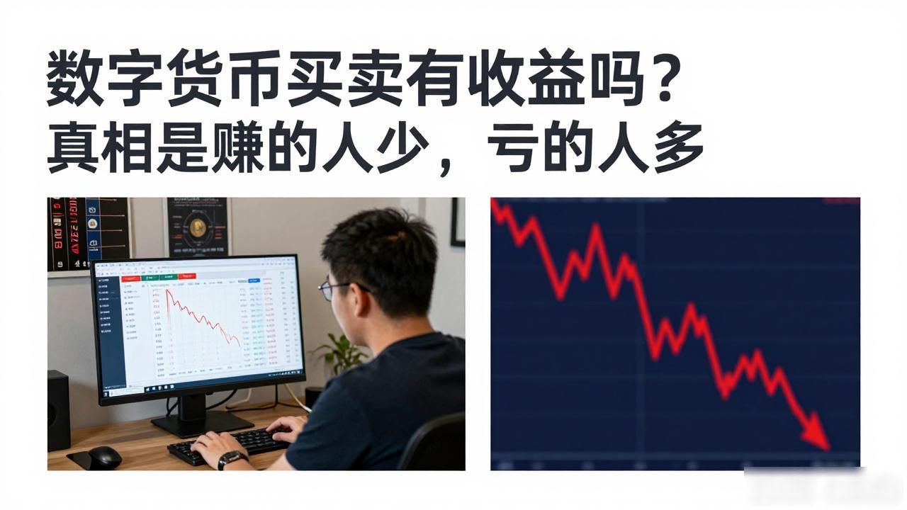 数字货币买卖有收益吗?真相是赚的人少,亏的人多