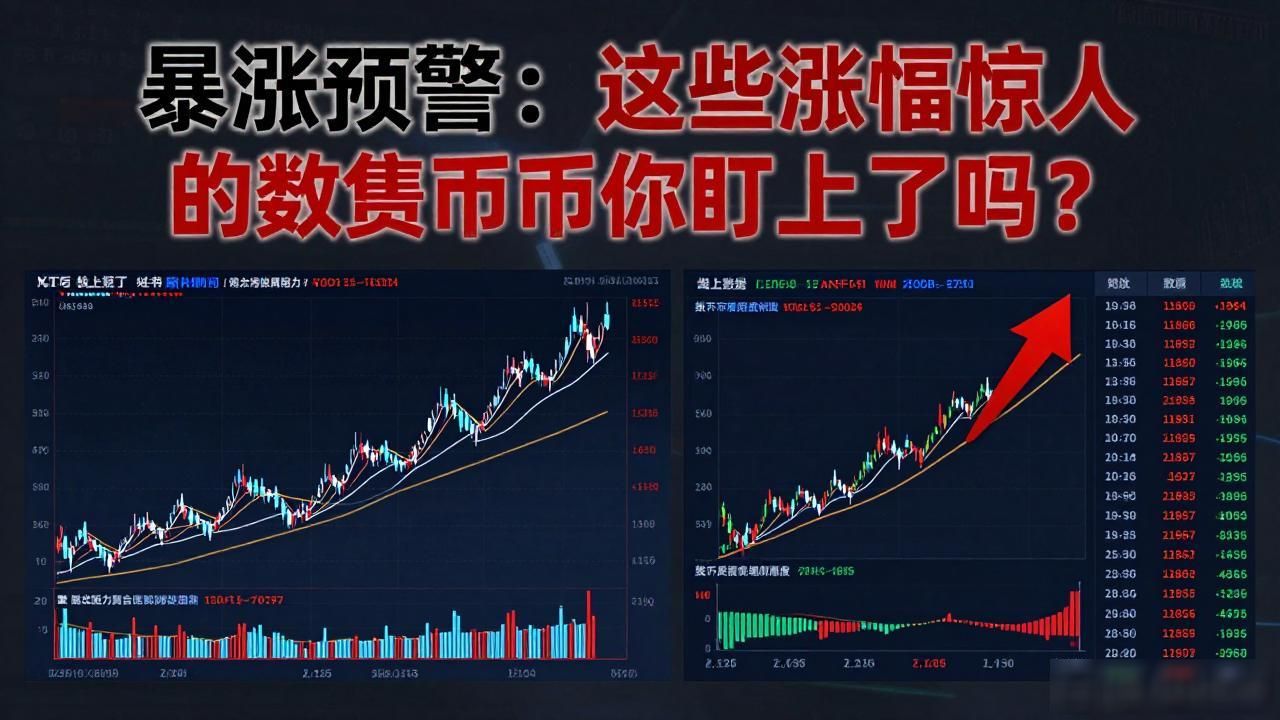 暴涨预警:这些涨幅惊人的数字货币你盯上了吗?