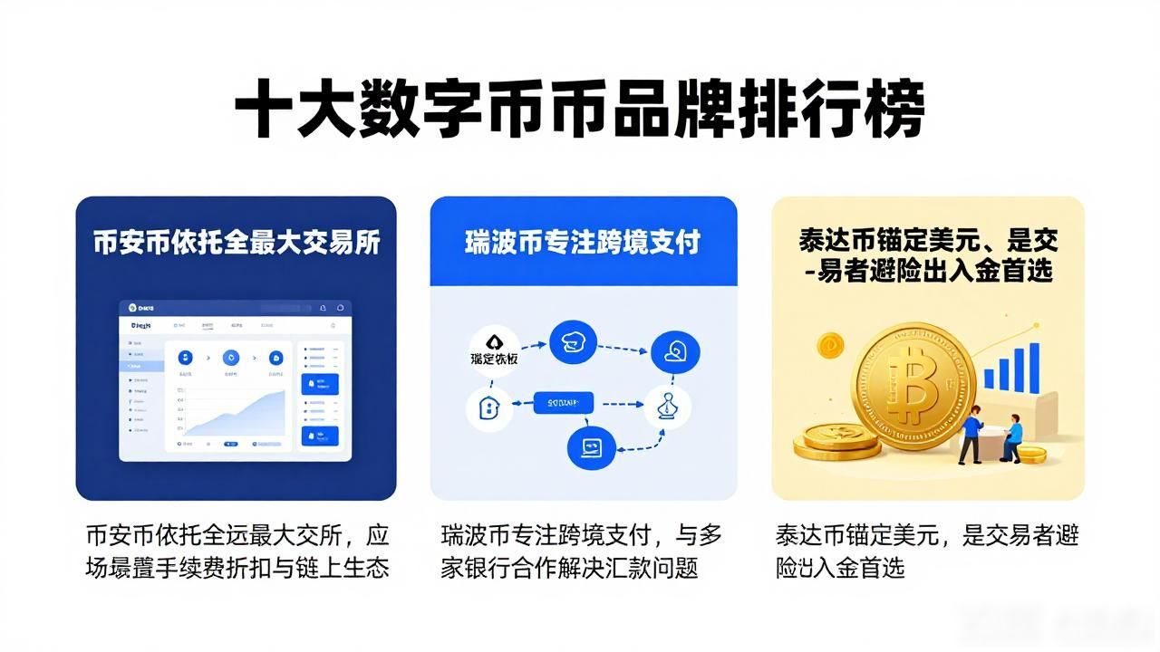 十大数字货币品牌排行榜