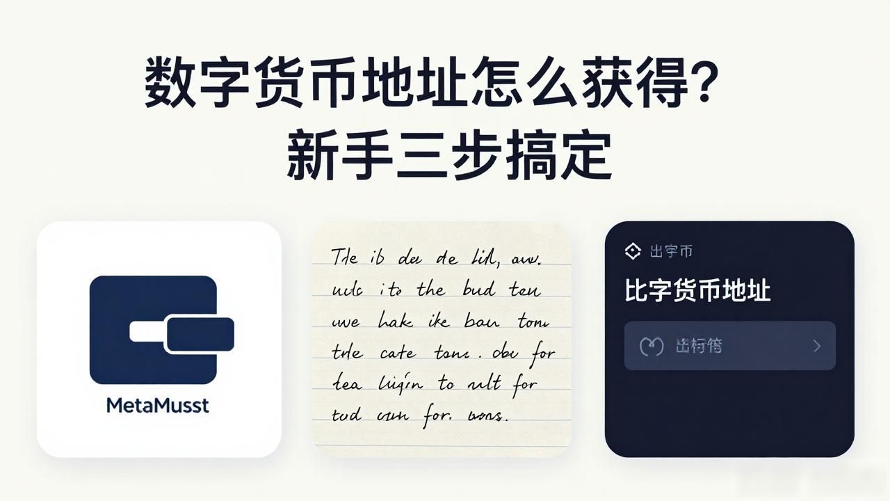 数字货币地址怎么获得?新手三步搞定