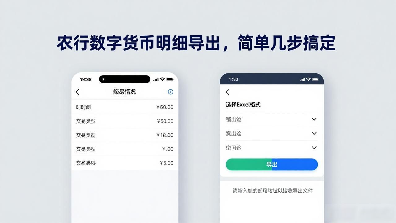 农行数字货币明细导出,简单几步搞定