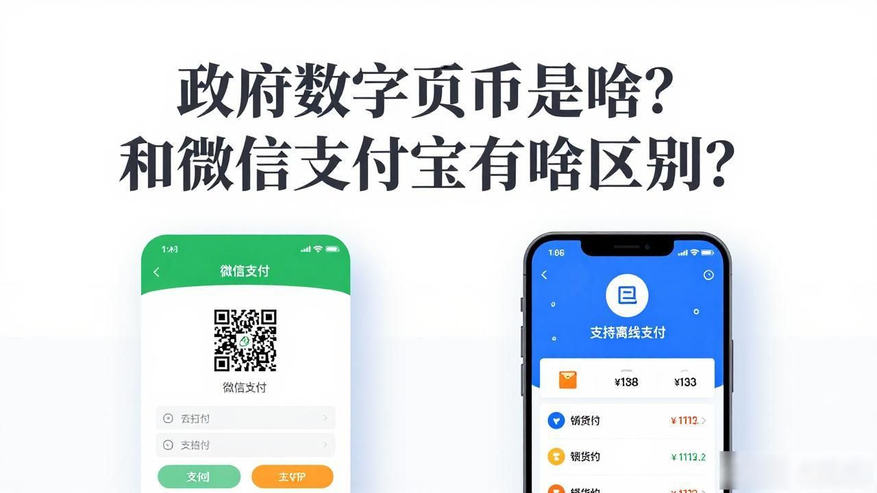 政府数字货币是啥?和微信支付宝有啥区别?